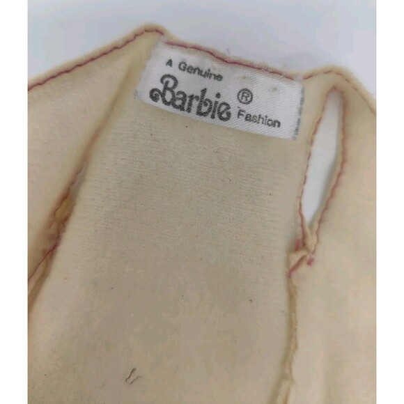 Vintage Barbie Vest Late 70s Or Early 80s Tag Mattel Genuine Fashion Buttons VTG - Picture 6 of 6